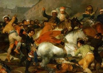 El dos de mayo de 1808 en Madrid: la carga del ... (pintura sobre lienzo)
