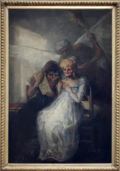 El Tiempo, llamado Las Viejas. Pintura de Francisco de Goya y Lucientes (1746-1828), óleo sobre lienzo, circa 1808-1812, arte español de principios del siglo XIX. Museo de Bellas Artes de Lille