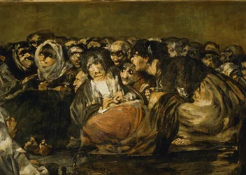 Sábado de brujas ... (pintura sobre lienzo)