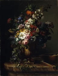 Jarrón con flores