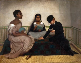 Las tres razas o la igualdad ante la ley de Francisco Laso (1823-1869), Museo de Arte de Lima