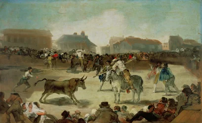 Una corrida de toros en el pueblo