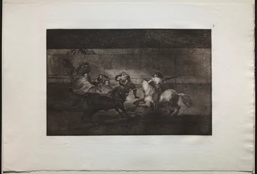 Corridas de toros: La muerte de Pepe Illo 3ª composición, 1876