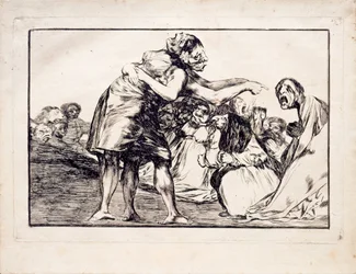 Locura desordenada de la serie Los Disparates, 1815-1819