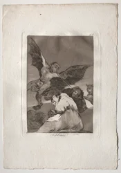 Ochenta Caprichos: Cuentistas-Ráfagas de viento, 1793-1798