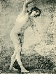 Desnudo masculino de pie, 1789, 1943