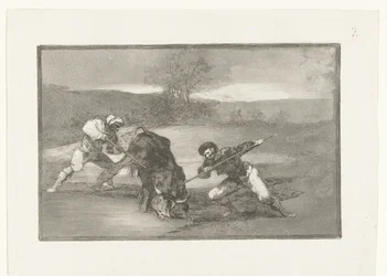 Caza de toros a pie Otro modo de cazar a pie Corridas de toros (título de la serie) La Tauromaquia (título de la serie)