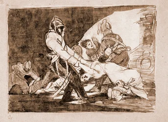 Los desastres de la guerra: Para ellos ya no (aguafuerte)