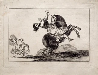 El raptor de caballos de la serie Los Disparates, Disparates, 1815-1819