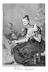 Ellas hilan finamente, 1799