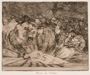 Truth has Died (Murió la Verdad) from the series Los desastres de la guerra