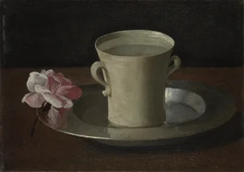 Una taza de agua y una rosa, c. 1630