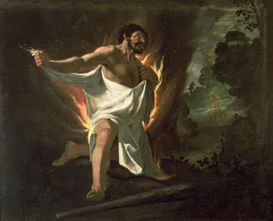Hércules rasgando la túnica ardiente, c.1634