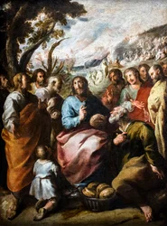 La multiplicación de los panes (óleo sobre lienzo)