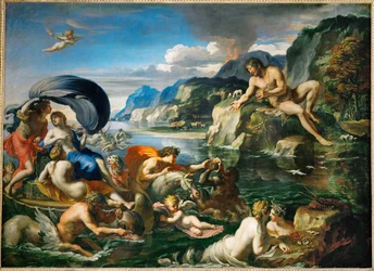 Acis et Galatee se derobant au regard de Polypheme Acis y Galatea escondiéndose ante Polifemo ...