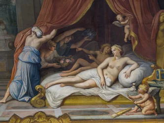 Alegoría del Fuego representando a Júpiter y Sémele