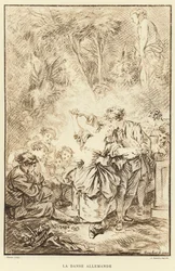 La danza alemana (grabado)