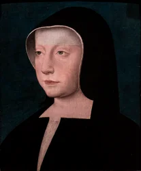 Retrato de Luisa de Saboya, hacia 1530-1540 (óleo sobre madera)