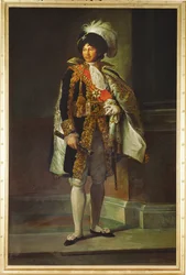 Joaquín Murat, general, rey de Nápoles, esposo de Carolina Bonaparte, hermana de Napoleón ... (pintura sobre lienzo)