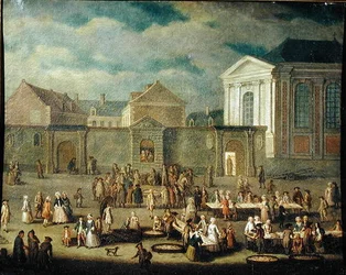 El mercado de pescado en Cambrai, 1778