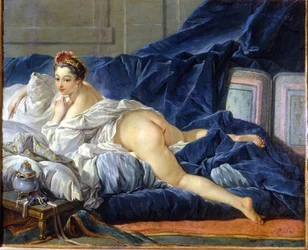 La odalisca. Pintura de François Boucher (1703 - 1770).