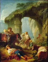 Escena pastoral