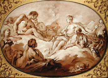 La apoteosis de Eneas, o Eneas presentado a los dioses por Venus, c.1746