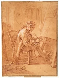 El artista en su estudio