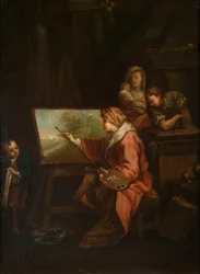 En el taller del pintor («El pintor de paisajes» o «El pintor ante su caballete»)