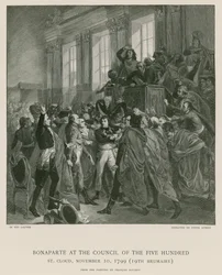 Bonaparte en el Consejo de los Quinientos