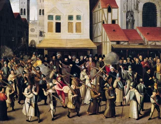 Procesión de la Liga Santa en 1590