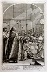 Grabado de François Chauveau 1680 