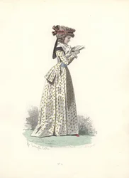 Mujer leyendo un libro, era de María Antonieta