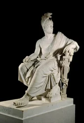 Retrato de Lazare Louis Hoche (1768-1797), general francés de la Revolución. Escultura de François Dominique Aimé Milhomme (1758-1823)