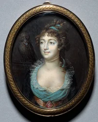 Retrato de Mademoiselle Marie-Anne Adelaide Le Normand, c. 1793