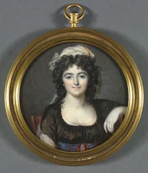 Retrato de una mujer con un vestido marrón, 1795