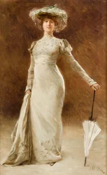 Mujer con traje Imperio, c.1905