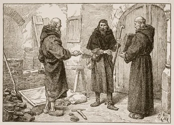 Recepción de Lanfranc por Herlwin, ilustración de 