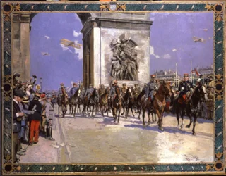 Historia. Francia. Primera Guerra Mundial. Desfile de la Victoria en París, 4 de julio