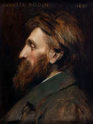 Retrato de Auguste Rodin 1840-1917, 1881