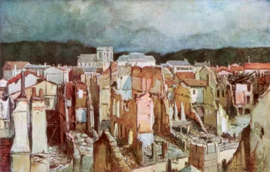 Las ruinas de Verdún, junio de 1916