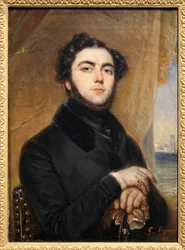Retrato de Eugene Sue (1804-1857), escritor francés, autor de los Misterios de París y del Judío errante. Pintura de Gabriel Lepaulle (1804-1886). Fotografía, KIM Youngtae, París, Museo Carnavalet.