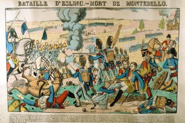 Batalla de Essling - Muerte de Montebello, 21 de mayo de 1809, c1835