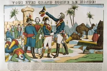 Napoleón y el General Kleber en la expedición a Egipto, 1798, c1835