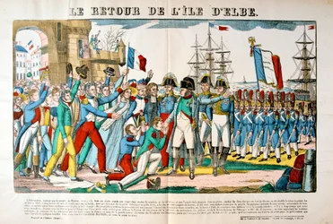 El regreso de Napoleón de la Isla de Elba, 26 de febrero de 1815, c1835