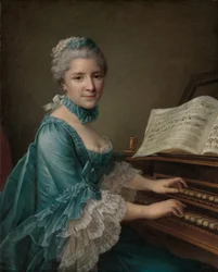 Retrato de una mujer, se dice que es Madame Charles Simon Favart
