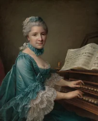 Retrato de una mujer, se dice que es Madame Charles Simon Favart