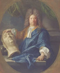 Retrato de Antoine Coysevox, 1701