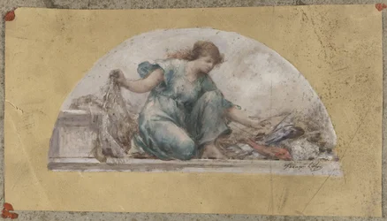 Boceto para el comedor del Hôtel de Ville de París, La Pêche