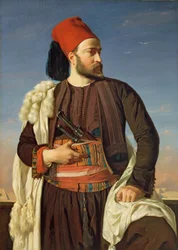 Retrato de Leconte de Floris en el uniforme del ejército egipcio, 1840